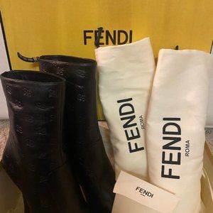 FENDI Black Ankle Boots, Size 40, Brand New (SOLD)